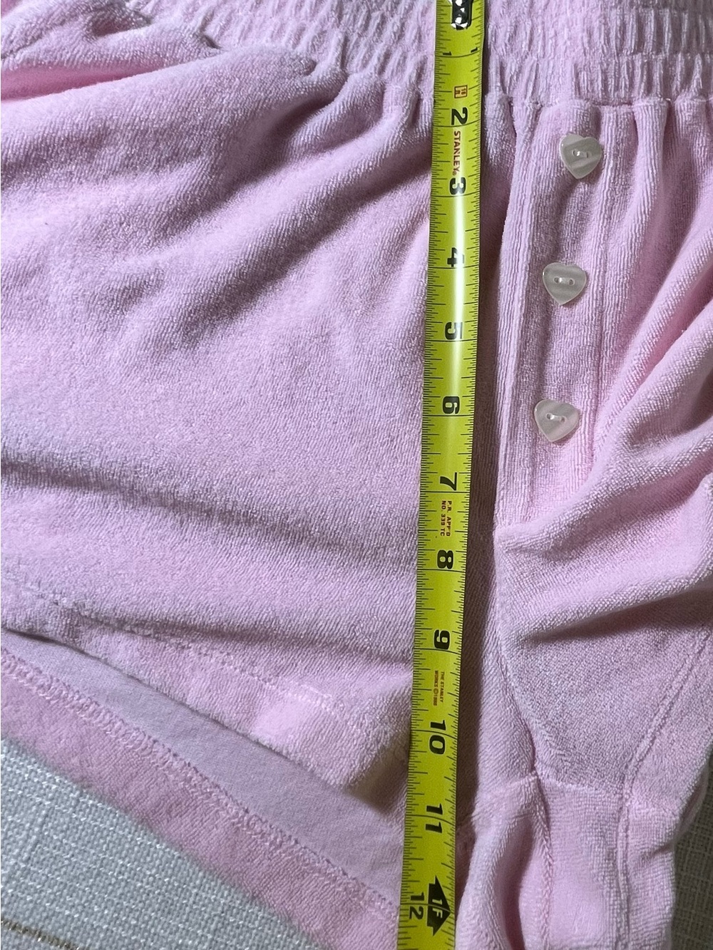 Stoney Clover Lane Light Pink Elastic Waist Lounge Shorts Size S Cotton Blend - Picture 8 of 9